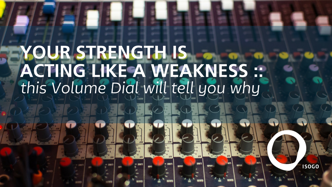 strengths finder weakness volume dial